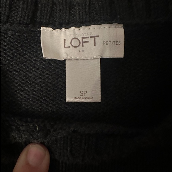 LOFT Petites Sequin Stripe Sweater – Size Small Petite - Picture 4 of 6